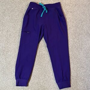 Figs Purple Pulse High Waisted Zamora Scrub Joggers